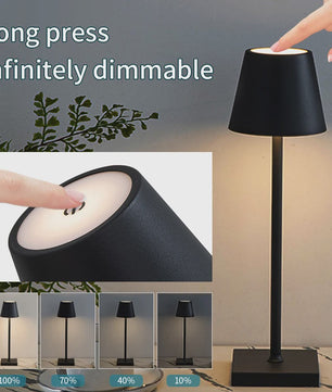 Oplaadbare LED Tafellamp met Touch Dimmer - Sfeervolle Verlichting