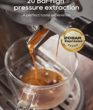 HiBREW H10B Espresso Machine: 20 Bar, Instelbare Temperatuur, Koud & Warm, Super Slim Koffiezetapparaat