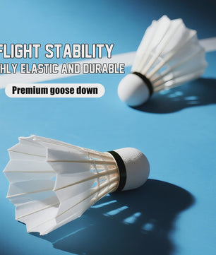 ALP Ghostfire X Badminton Shuttles - 12 Stuks Witte Ganzenveer - Snelheid 77/76