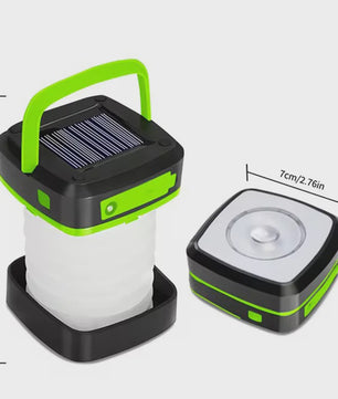 Oplaadbare Solar Camping Lantaarn - IP65 Waterdicht, Dual Charge (Zon & USB), Draagbare LED Zaklamp voor Wandelen