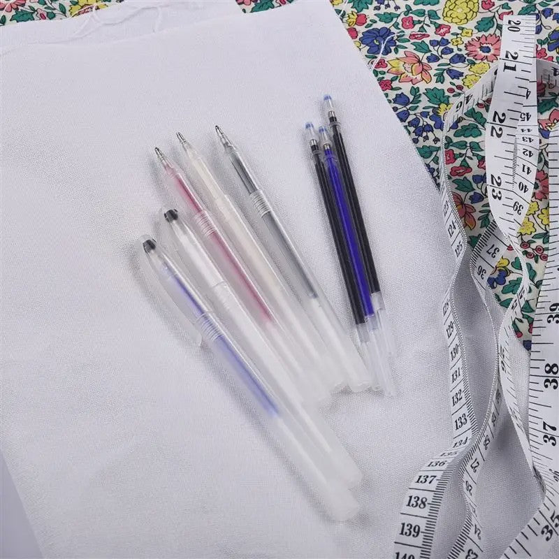 Set van 10 Hitte-uitwisbare Stoffen Markers - Perfect voor Naaien en Knutselen
