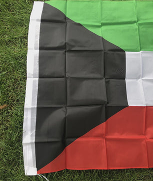 Vlag Koeweit 90x150cm Polyester - Hangende Nationale Vlag met 2 Grommets voor Huisdecoratie