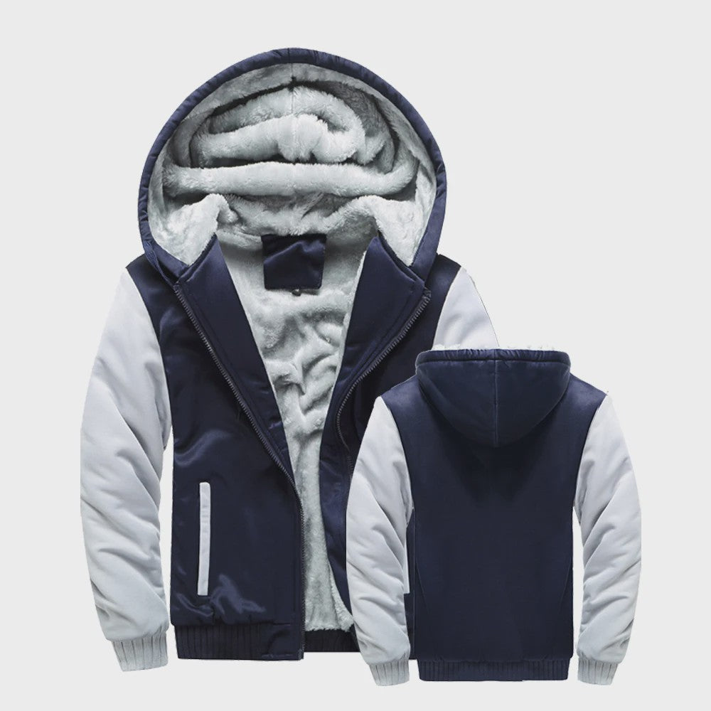 Warme Heren Winterjas met Fleece Voering en Capuchon - Casual Sportief Buitenjack