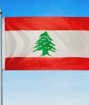 Libanese Vlag 90x150cm - Duurzaam Polyester voor Binnen en Buiten