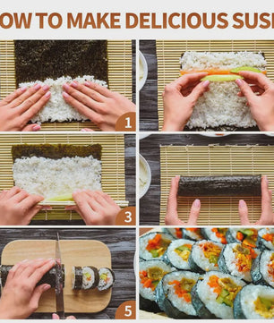 Compleet Sushi Maken Set: Bamboe Mats, Bazooka, Lepels, Eetstokjes & Meer