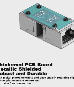 RJ45 Ethernet Kabel Verlengstuk - 1000Mbps LAN Connector voor Cat6/Cat5e - Female naar Female