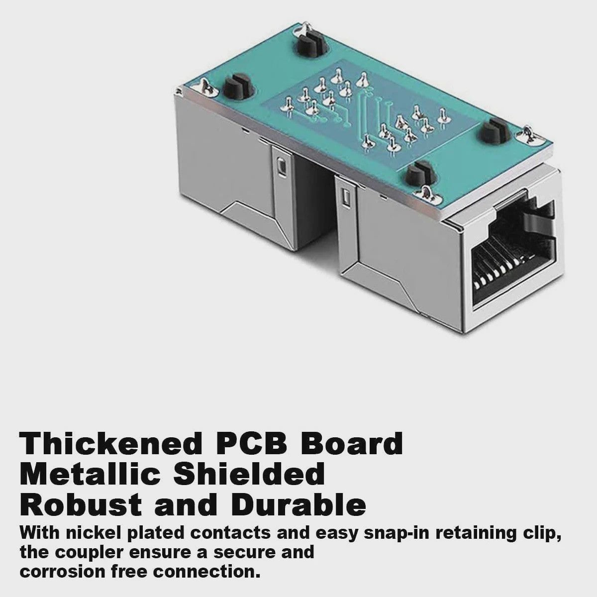 RJ45 Ethernet Kabel Verlengstuk - 1000Mbps LAN Connector voor Cat6/Cat5e - Female naar Female