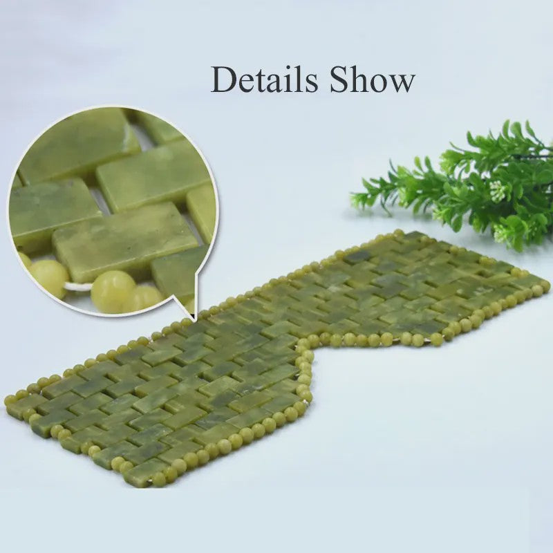 Natuurlijke Jade Roller & Gua Sha Set met Oogmasker - Gezichtsverzorging & Ontspanning