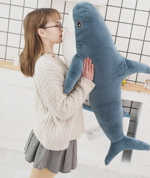Zachte Knuffel Haai Pluche Speelgoed - Verkrijgbaar in 30 t/m 100cm - Perfect Cadeau & Leeskussen