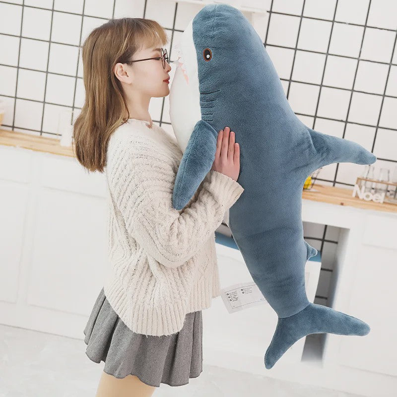 Zachte Knuffel Haai Pluche Speelgoed - Verkrijgbaar in 30 t/m 100cm - Perfect Cadeau & Leeskussen