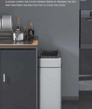 Slimme Vuilnisbak met Sensor - RVS - 20-60L - Automatisch Openen & Sluiten