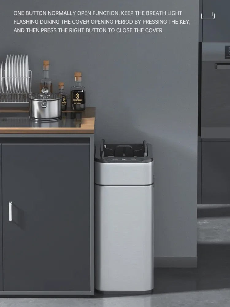 Slimme Vuilnisbak met Sensor - RVS - 20-60L - Automatisch Openen & Sluiten