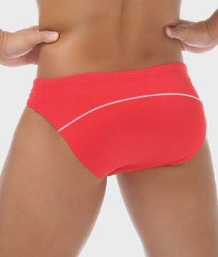 Trendy Heren Zwembroek - Stijlvolle Zwemslips met Sportieve Strepen