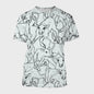 3D Print T-shirt met Koeienprint - Unisex Harajuku Stijl Casual Korte Mouw