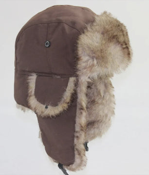 Warme Ushanka Wintermuts voor Heren met Oorflappen - Russische Trapper Stijl