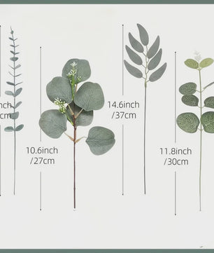 Kunstmatige Eucalyptus Takken & Bladeren Mix (50/90 Stuks) - Bloemstukken & Decoratie