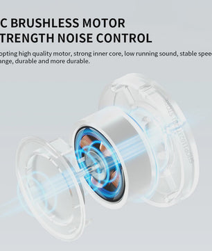 Mijia Draagbare Mini Ventilator - USB Oplaadbaar, 4 Snelheden, Stille Werking