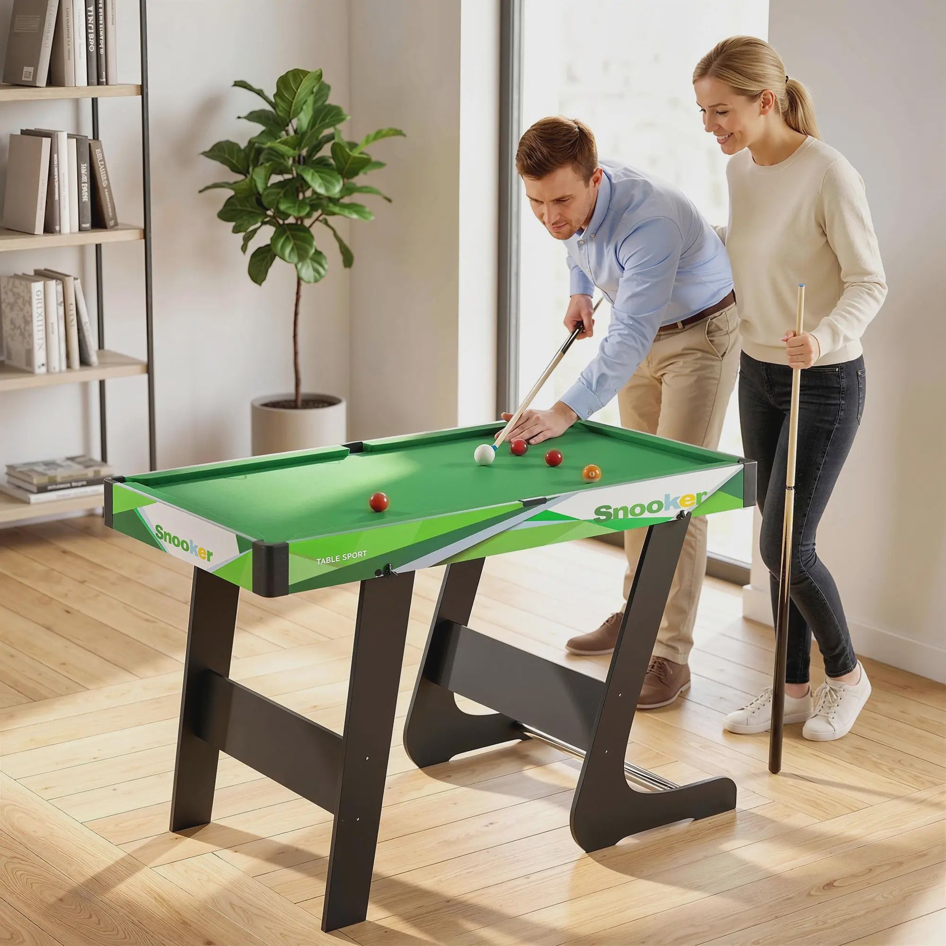 Opvouwbare Pooltafel 104cm Groen - Compleet met Accessoires