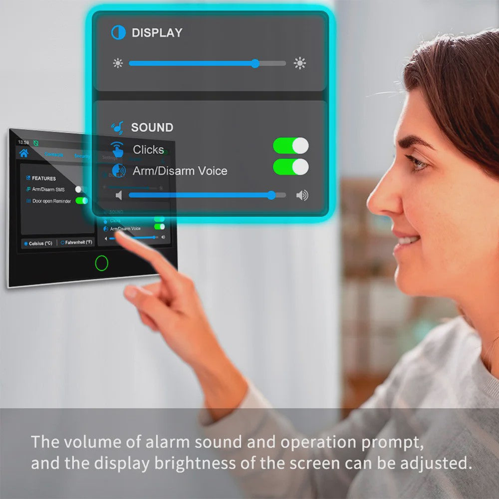 Kerui Alarmsysteem met 7-inch Touchscreen, 4G WiFi en Tuya Smart Integratie