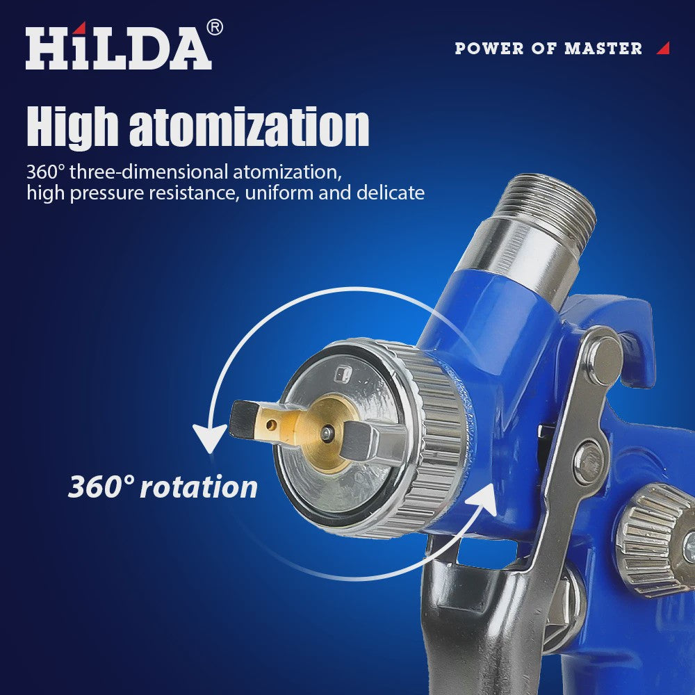 HILDA H2000 HVLP Mini Verfspuitpistool - Compact & Efficiënt