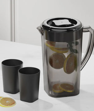 Grote Kunststof Waterkan met Deksel - 1.3L, 2.2L, 3L - Hittebestendig & Valbestendig