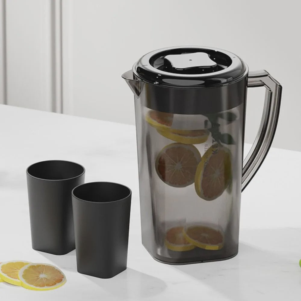 Grote Kunststof Waterkan met Deksel - 1.3L, 2.2L, 3L - Hittebestendig & Valbestendig