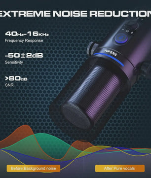 Dynamische Podcast Microfoon met XLR/USB - Studio Kwaliteit voor Opnames, Streaming & Gaming
