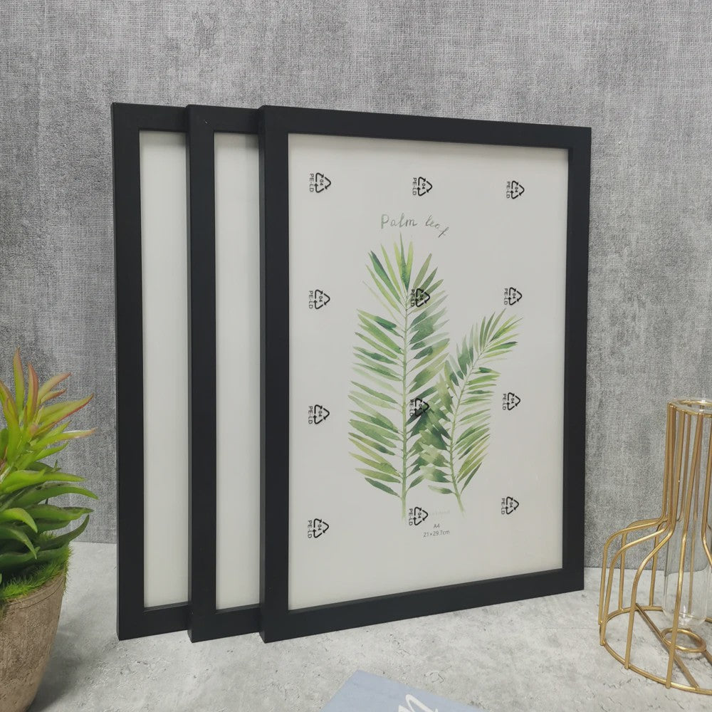 Set van 3 Houten Fotolijsten - Diverse Maten (10x15, 15x20, 20x25/A4) - Wanddecoratie & Cadeau