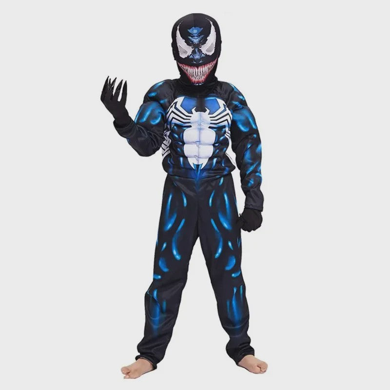 Kinder Spider-Man Kostuum Jumpsuit - 3D Spandex Superhelden Onesie voor Halloween & Cosplay