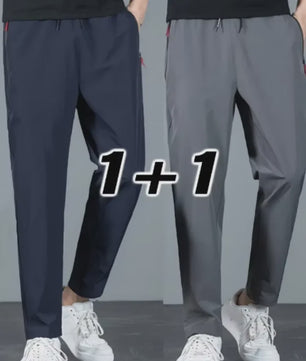 Herfst/Winter Heren Joggingbroek - 2-Pack Casual Stretch Broek met Elastische Taille