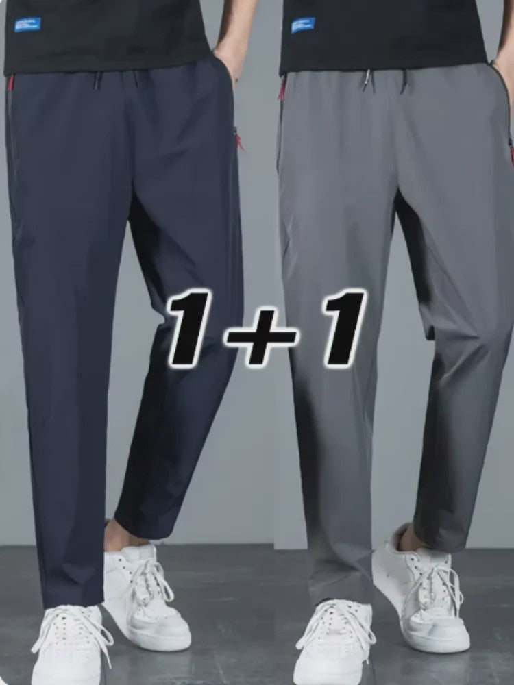 Herfst/Winter Heren Joggingbroek - 2-Pack Casual Stretch Broek met Elastische Taille