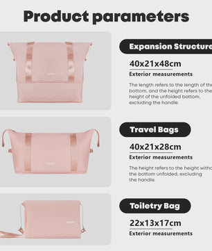 3-delige Koffer Set: 20-inch Trolley, Reistas & Toilettas - Compleet voor Vakantie