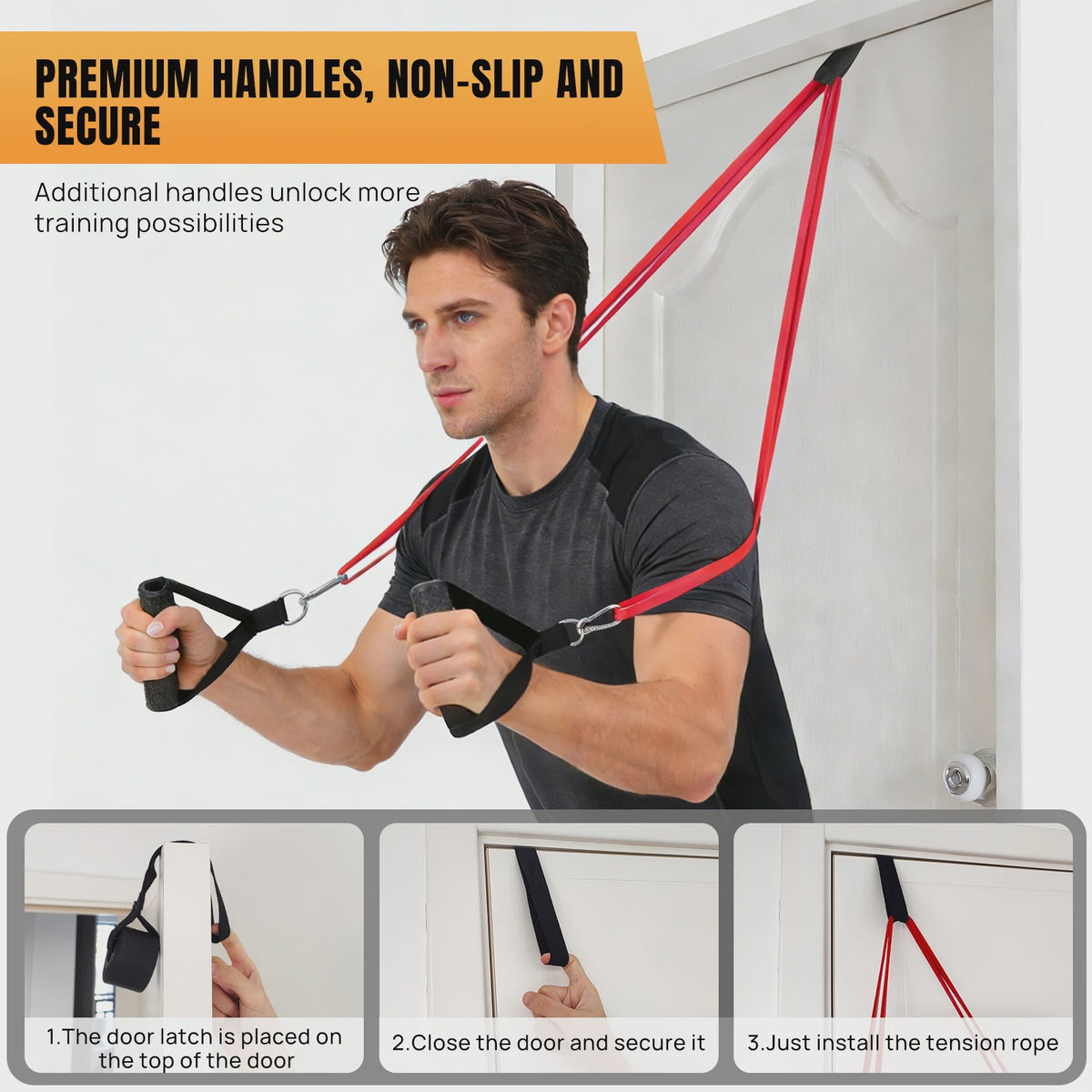 5-delige Weerstandsband Set: Krachttraining, Pull-ups & Yoga
