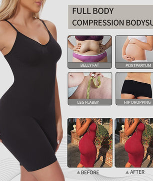 Corrigerende Bodysuit met Short: Buikcontrole, Taille Trainer & Billenlifter