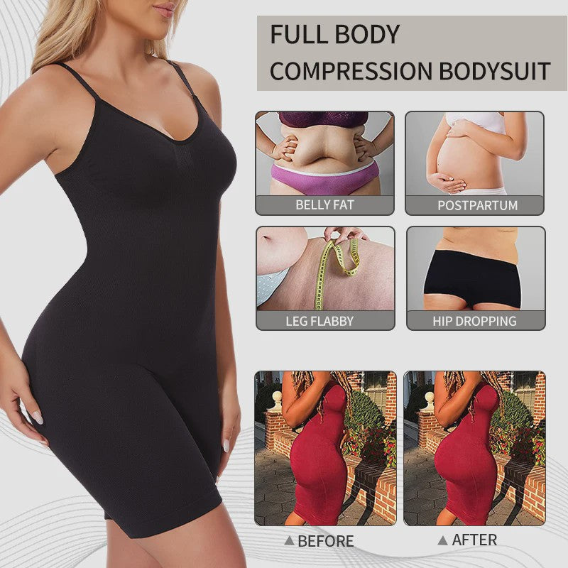 Corrigerende Bodysuit met Short: Buikcontrole, Taille Trainer & Billenlifter