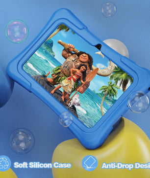 PRITOM Kinder Tablet 7 Inch Android 13 - 32GB Opslag, Educatief & Robuuste Beschermhoes