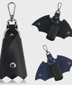 Stoere Batman Bat-vormige Leeren Sleutelhanger voor Auto, Tas & Taille - Uniseks Accessoire