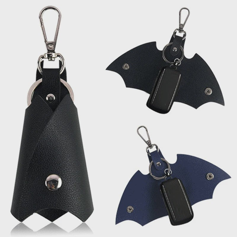 Stoere Batman Bat-vormige Leeren Sleutelhanger voor Auto, Tas & Taille - Uniseks Accessoire