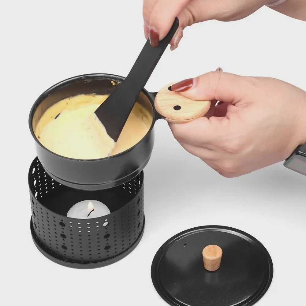 Compacte Kaasfondue & Raclette Set - Smeltkaas, Chocolade & Meer