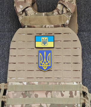 Ukraine Vlag Patches & Nationaal Embleem - Geborduurde Tactische Badges voor Kleding