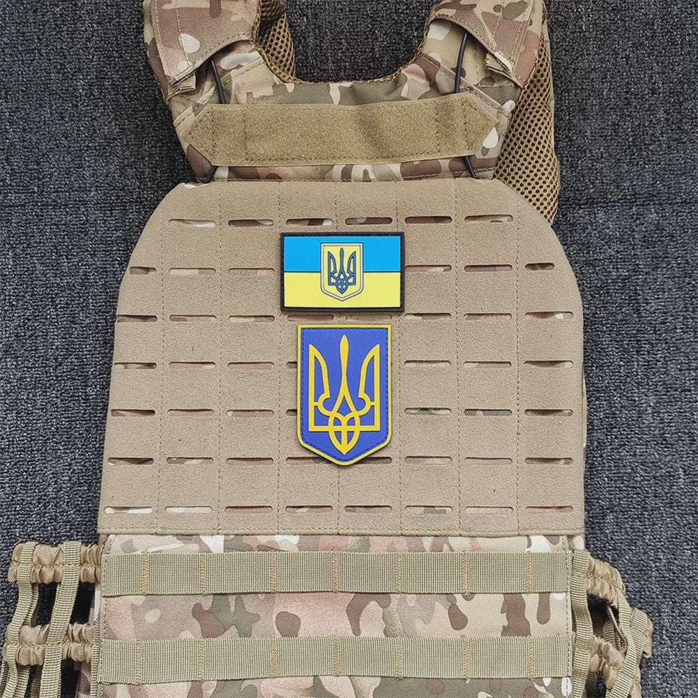 Ukraine Vlag Patches & Nationaal Embleem - Geborduurde Tactische Badges voor Kleding
