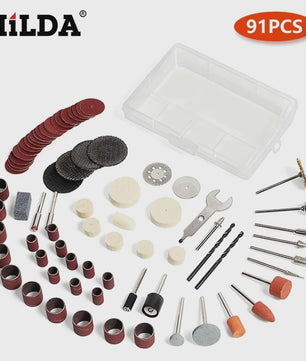 HILDA 91-delige Rotary Tool Accessoireset voor Dremel en Vergelijkbare Gereedschappen
