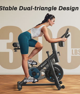 MERACH Hometrainer Fiets met Tablet Houder - Stil, Laag Geluidsniveau, 125kg Draagvermogen