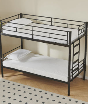 Stapelbed Kinderen 90x200cm - Veilig, Omvormbaar tot 2 Enkele Bedden met Ladder