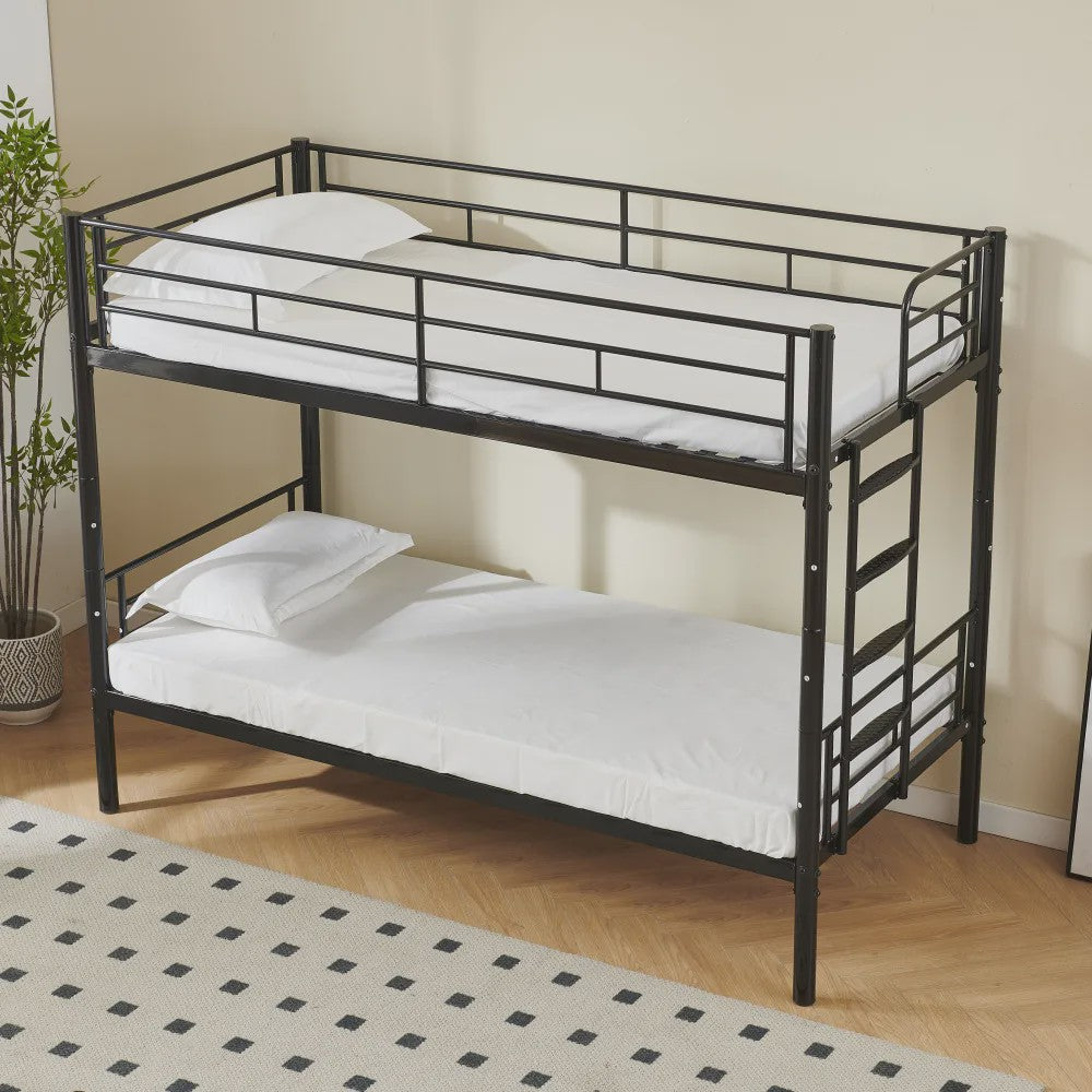 Stapelbed Kinderen 90x200cm - Veilig, Omvormbaar tot 2 Enkele Bedden met Ladder