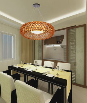 Foscarini Caboche Hanglamp - Luxe Acryl Bol Pendel voor Woonkamer, Eetkamer & Slaapkamer