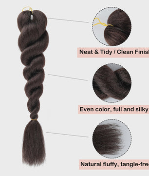 Ombre Jumbo Synthetisch Vlecht Haar - 2-Tone Kleuren voor DIY Kapsels