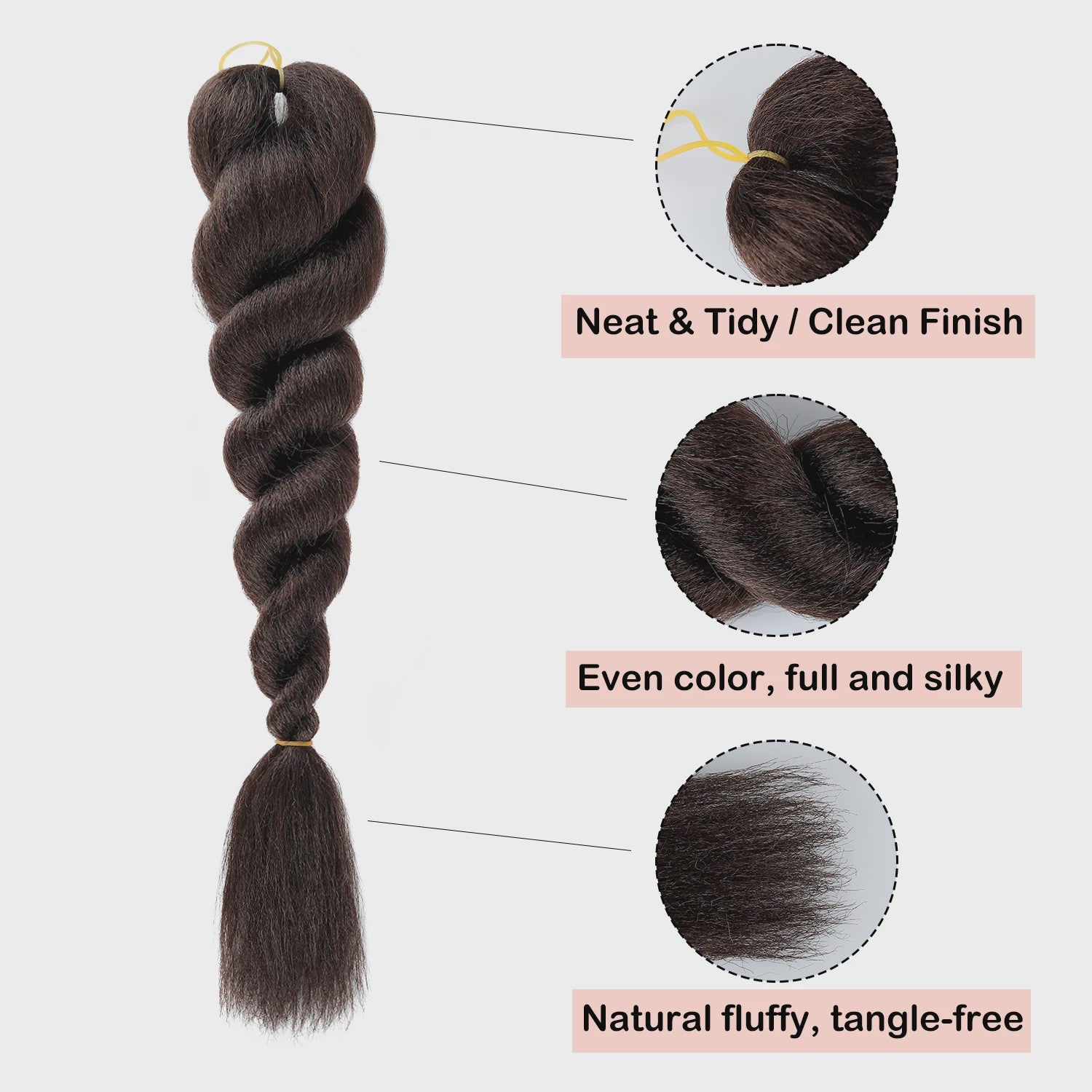 Ombre Jumbo Synthetisch Vlecht Haar - 2-Tone Kleuren voor DIY Kapsels