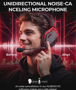 NUBWO HG08 Draadloze Gaming Headset - 7.1 Surround Sound, Lage Latentie, Multiplatform