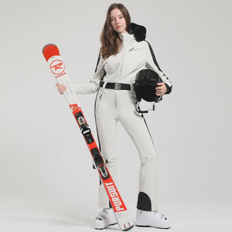 Dames Winter Ski-overall One Piece - Waterdicht, Winddicht & Warm - Outdoor Snowboard Jumpsuit